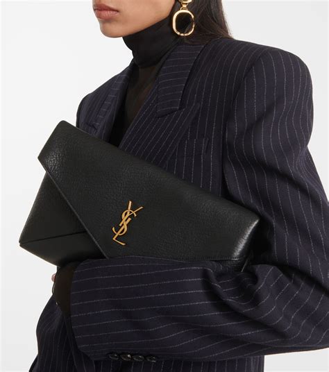 yves saint laurent pochette cassandre|CASSANDRE large envelope pouch in lambskin .